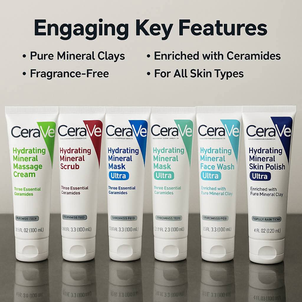Cerave Hydrating Cleanser 6 in 1 Facial Kit - Ventory Hub